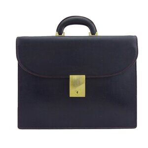 Kitamura Business bag Navy black Women Authentic secondhand